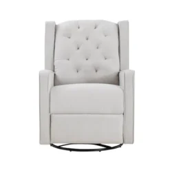Suite Bebe Bryton Gliding Swivel Recliner Accent Chair - Tufted - Woven Gray Fabric -Nursery Furniture Store GUEST 01853174 8a9b 4ff5 a073 51e6d1393cd3