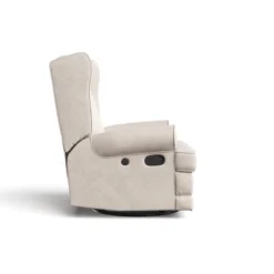 Storkcraft Serenity Wingback Upholstered Reclining Glider With USB Charging Port -Nursery Furniture Store GUEST 03276cb2 f88d 4429 a8a0 f86e3069e435