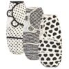 Touched By Nature Baby Organic Cotton Swaddle Wraps, Black Heart 3-Pack, 0-3 Months -Nursery Furniture Store GUEST 0419a5a0 e3ed 48ef ba8c f32693f58b7e