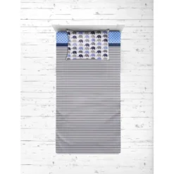 Bacati - Elephants Blue/Navy/Gray 4 Pc Toddler Bedding Set -Nursery Furniture Store GUEST 05189e13 97dc 4344 9de8 906c844f6122