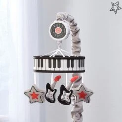 Lambs & Ivy Rock Star Musical Baby Crib Mobile Soother Toy - Guitar/Star -Nursery Furniture Store GUEST 067205e3 8dac 42cf b5b4 660776c132a7