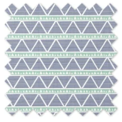 Bacati - Noah Large Triangles Mint Navy Muslin 3 Pc Toddler Bed Sheet Set -Nursery Furniture Store GUEST 07fd8cce ee99 4e8c 864a f96bf586472b
