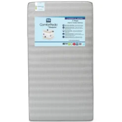 Simmons Kids' Comforpedic From Beautyrest Dual Sided Crib/Toddler Mattress- Gray -Nursery Furniture Store GUEST 0b02d550 0b09 4f1c bccf e4b3b4bda0cf