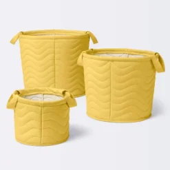 Quilted Fabric Medium Round Storage Basket - Yellow - Cloud Island™ -Nursery Furniture Store GUEST 0b733d0a 2113 4887 b178 9085c321a75c