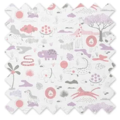 Jungle Safari Girls Lilac/Coral 2 Pack Muslin Swaddling Blanket -Nursery Furniture Store GUEST 0b7bce62 549e 4c45 9b08 ac3ed3bde9f4