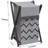 Bacati - Ikat Zigzag Gray Laundry Hamper With Wooden Frame 1 Bacati - Ikat Zigzag Gray Laundry Hamper With Wooden Frame -Nursery Furniture Store GUEST 0bd9d3cb 032d 4fac 8d96 e5f4a7a7ef2e