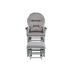 Suite Bebe Madison Glider And Ottoman - Gray Wood And Light Cloud Gray Fabric -Nursery Furniture Store GUEST 1520665d f55c 4805 afc7 a246199d9133