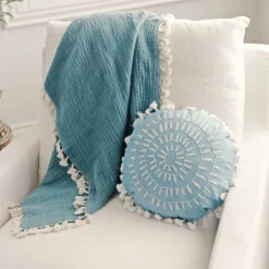 Crane Baby 6-Layer Muslin Baby Blanket With Tassel Edge -Nursery Furniture Store GUEST 1710f890 64c7 451e a46c b9c79a00642a