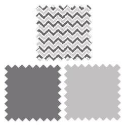 Bacati - Ikat Chevron White Grey Neutral 10 Pc Crib Set With 2 Crib Fitted Sheets 4 Muslin Swaddling Blankets -Nursery Furniture Store GUEST 1e9a0dc9 7fd8 403f 925f 0a701c5fcf16