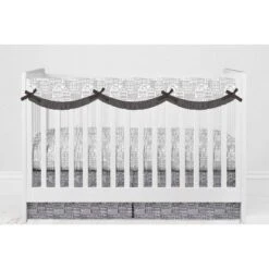 Bacati - Clouds In The City White/Gray 10 Pc Crib Bedding Set With Long Rail Guard Cover -Nursery Furniture Store GUEST 20627731 c779 403e 9f08 d82f2685e0b4