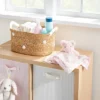 Braided Water Hyacinth With Tufted Embroidery Diaper Caddy Basket - Cloud Island™ -Nursery Furniture Store GUEST 219e6581 1a82 4ee3 9ccc 0ea7648a57e2