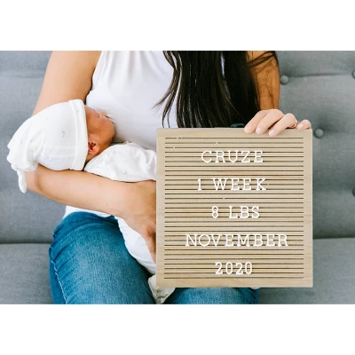 Pearhead Wooden Letterboard 6 Pearhead Wooden Letterboard - Image 4