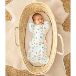 Love To Dream Ecovero Swaddle Wrap - Alphabet Soup - Newborn