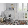 Storkcraft Hoop Glider And Ottoman - Pebble Gray Frame/Light Gray Fabric -Nursery Furniture Store GUEST 27b0c6c4 3d59 4b5e 988a c572335aac05