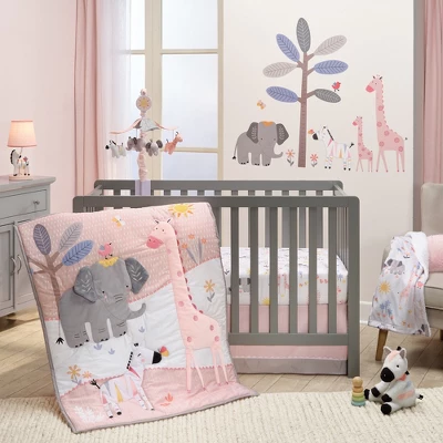 Lambs & Ivy Jazzy Jungle Peach/Gray Safari Animals Musical Baby Crib Mobile 8 Lambs & Ivy Jazzy Jungle Peach/Gray Safari Animals Musical Baby Crib Mobile - Image 6