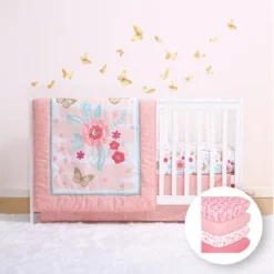 The Peanutshell Aflutter Crib Bedding Set, 4pc To 12 Pc, For Girls -Nursery Furniture Store GUEST 28d88c42 cb8d 454d 8e52 615ebd19d29c