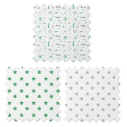 Bacati - Soccerball Green/Gray Muslin Swaddling Blankets Set Of 4 -Nursery Furniture Store GUEST 2aad0a08 2961 40c3 997a 10f0ff7b12cc