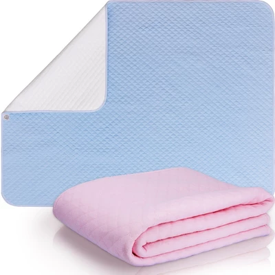 CLOVERCAT 2 Pack Bed Pads Washable Waterproof Mattress Protector Reusable Pee Pads For Toddlers 3 CLOVERCAT 2 Pack Bed Pads Washable Waterproof Mattress Protector Reusable Pee Pads For Toddlers