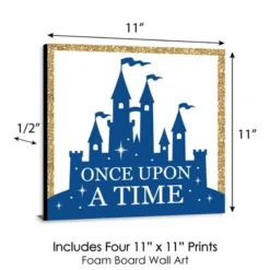 Big Dot Of Happiness Royal Prince Charming - Kids Room, Nursery Decor & Home Decor - 11 X 11 Inches Nursery Wall Art - Set Of 4 Prints For Baby's Room -Nursery Furniture Store GUEST 2ec5e3b3 b26c 4452 a7c2 8c8adbd04554