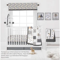 Bacati - Woodlands Forest Animals Beige/Grey 10 Pc Crib Bedding Set With 2 Crib Fitted Sheets -Nursery Furniture Store GUEST 309b9845 e608 45fa ac8f b6bb67ff12b8