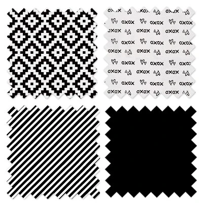 Bacati - Love Black/White Collapsible Laundry Hamper 7 Bacati - Love Black/White Collapsible Laundry Hamper - Image 5