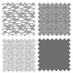 Bacati - Clouds In The City White/Gray Laundry Hamper With Wooden Frame -Nursery Furniture Store GUEST 375d257d c265 49da 8456 3db5d561cc2f