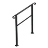 JOMEED UP040 1, 2, Or 3 Step Wrought Iron Transitional Entrance Handrail With Hardware For Outdoor Spaces, Walkways, Patios, And More, Black -Nursery Furniture Store GUEST 39e45c86 ad39 46d3 bc9f 6d54ed2a7513