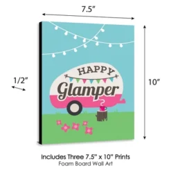 Big Dot Of Happiness Let's Go Glamping - Nursery Wall Art, Kids Room Decor & Camping Home Decorations - Gift Ideas -7.5 X 10 Inches - Set Of 3 Prints -Nursery Furniture Store GUEST 3c25ffec af89 4335 9587 73aef50de176