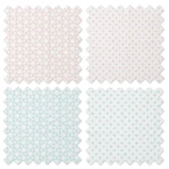 Bacati - Petals/Floral Muslin Swaddling Blankets Set Of 4 Aqua/Coral -Nursery Furniture Store GUEST 4195860e 2bfa 4cc9 9d8b ff4a240ffd3a