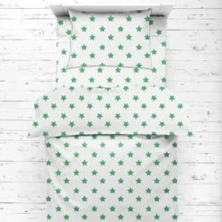 Bacati - Stars Green Muslin 4pc Toddler Bedding Set -Nursery Furniture Store GUEST 46da70d3 010a 4900 9cb1 ec3d36fd7301