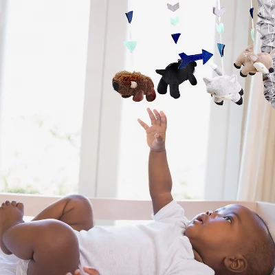 The Peanutshell Woodland Trail Musical Baby Crib Mobile, Forest Animal Theme 4 The Peanutshell Woodland Trail Musical Baby Crib Mobile, Forest Animal Theme - Image 2