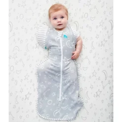 Love To Dream Swaddle Wrap - Moon And Stars Gray -Nursery Furniture Store GUEST 4e12e712 1da9 457d 9084 ae7e4b965099