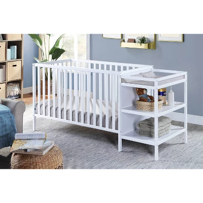 Suite Bebe Palmer 3-in-1 Convertible Island Crib And Changer Combo - White 3 Suite Bebe Palmer 3-in-1 Convertible Island Crib And Changer Combo - White