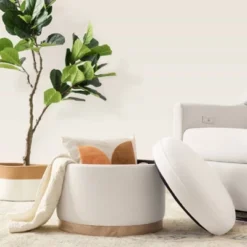 Babyletto Naka Storage Ottoman With Light Wood Base - Greenguard Gold Certified -Nursery Furniture Store GUEST 533dbfa8 5f15 4e08 aa73 12644dbcd209