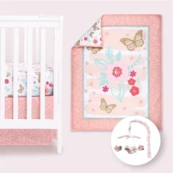 The Peanutshell Aflutter Crib Bedding Set, 4pc To 12 Pc, For Girls -Nursery Furniture Store GUEST 56baf0a4 287f 443f a479 65b801e8cb5b
