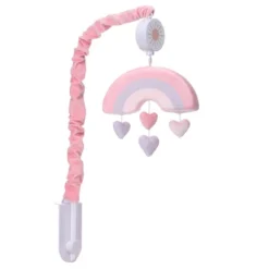 Bedtime Originals Rainbow Hearts Musical Baby Crib Mobile - Pink, Purple, Love -Nursery Furniture Store GUEST 580763ea 1905 4405 9a05 05ccc66dfa9b