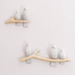 Crane Baby 2-Piece Wooden Wall Decor - Birds