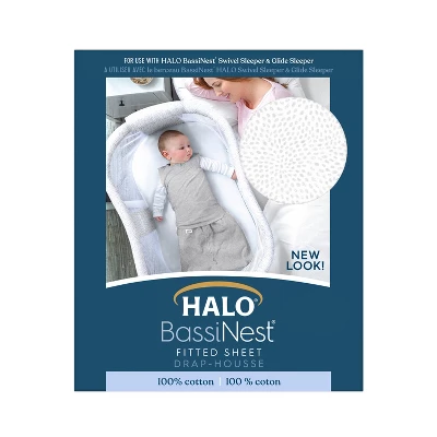 HALO Innovations Bassinest 100% Cotton Fitted Sheet 5 HALO Innovations Bassinest 100% Cotton Fitted Sheet - Image 3