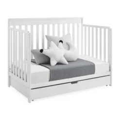 Delta Children Mercer Deluxe 6-in-1 Convertible Crib With Underdrawer Storage - Bianca White -Nursery Furniture Store GUEST 5b73fa68 49e1 4102 919e d0f190a62ff6