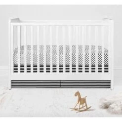 Bacati - Dots Stripes Black/White 10 Pc Crib Bedding Set With 2 Crib Fitted Sheets -Nursery Furniture Store GUEST 5c52b0e0 ace0 422c afba 7792a65bb871