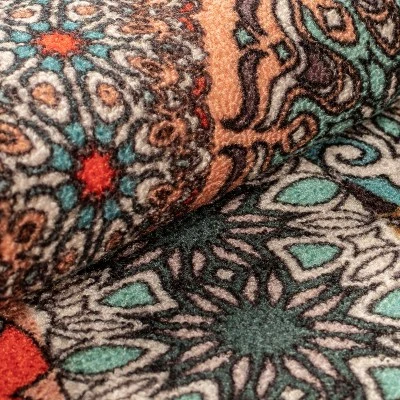 Bohemian Medallion Non-Slip Washable Indoor/ Outdoor Area Rug By Blue Nile Mills 3 Bohemian Medallion Non-Slip Washable Indoor/ Outdoor Area Rug By Blue Nile Mills