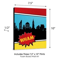 Big Dot Of Happiness Bam Superhero - Nursery Wall Art And Comic Kids Room Decorations - Gift Ideas - 7.5 X 10 Inches - Set Of 3 Prints -Nursery Furniture Store GUEST 6120ab37 893f 4d97 9f27 811a21e00945