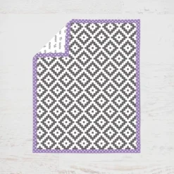 Bacati - Love Design/Print Gray Lilac 6 Pc Crib Bedding Set With Long Rail Guard Cover -Nursery Furniture Store GUEST 61a449f9 159e 4460 972c a03e1ab28cc9