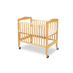L.A. Baby Mini/Portable Non-folding Wooden Window Crib - Beige -Nursery Furniture Store GUEST 65c23191 477a 4660 ae56 eb24a410cc43