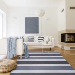 Modern Classic Coastal Stripes Indoor/ Outdoor Area Rug By Blue Nile Mills -Nursery Furniture Store GUEST 669fb709 346f 407c 862b ecd5ba5379c9