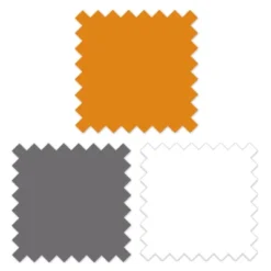 Bacati - 3 Layer Ruffled Crib/Toddler Bed Skirt - White/Orange/Gray -Nursery Furniture Store GUEST 66fa1c60 dc3c 4aee a8f8 8b3018c91e87