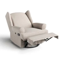 Storkcraft Serenity Wingback Upholstered Reclining Glider With USB Charging Port -Nursery Furniture Store GUEST 68f427d4 5c92 42cb 89e2 f6f2b9823b8d
