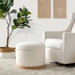 Babyletto Naka Storage Ottoman With Light Wood Base - Greenguard Gold Certified -Nursery Furniture Store GUEST 69bd1c7f c382 4512 88cf fe9f549ea0d0