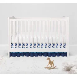 Bacati - MixNMatch Blue Dots 3 Layer Crib/Toddler Ruffles/skirt -Nursery Furniture Store GUEST 6a55d99b cdc4 4e51 a5d8 4e767a9e08c4