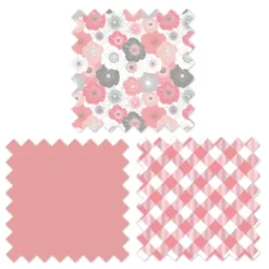 Bacati - Watercolor Floral Coral Gray 4 Pc Crib Bedding Set With Diaper Caddy -Nursery Furniture Store GUEST 6cd7fb00 3f1a 4e6a 8e64 88a2add9c85d